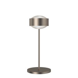 Top Light Puk! 160 Eye Table Avantgarde Tischleuchte-Nickel matt-Linse matt-Höhe 370 mm-ohne Dimmer