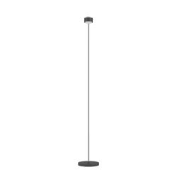 Top Light Puk! 80 Eye Floor Avantgarde Stehleuchte-Anthrazit matt/Chrom-Linse klar-ohne Dimmer