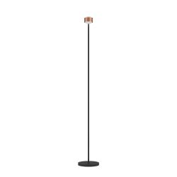 Top Light Puk! 80 Eye Floor Avantgarde Stehleuchte-Kupfer gebürstet/Schwarz matt-Linse matt-ohne Dimmer