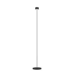 Top Light Puk! 80 Eye Floor Avantgarde Stehleuchte-Schwarz matt/Chrom-Linse klar-ohne Dimmer