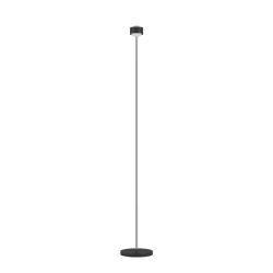 Top Light Puk! 80 Eye Floor Avantgarde Stehleuchte-Schwarz matt/Chrom-Linse matt-ohne Dimmer