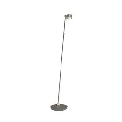 Top Light Puk! 80 Floor Avantgarde LED-Stehleuchte-Nickel matt-Glas matt-Linse klar-mit LED (2700K)