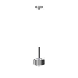 Top Light Puk! 120 Drop Avantgarde LED-Pendelleuchte-Chrom matt-Linse klar-mit LED (2700K)