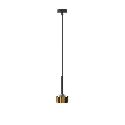 Top Light Puk! 80 Drop Avantgarde LED-Pendelleuchte-Bronze gebürstet-Glas mattiert-mit LED (2700K)