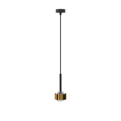 Top Light Puk! 80 Drop Avantgarde LED-Pendelleuchte-Bronze gebürstet-Linse matt-mit LED (2700K)