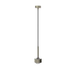 Top Light Puk! 80 Drop Avantgarde LED-Pendelleuchte-Nickel matt-Linse klar-mit LED (2700K)