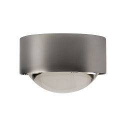 Top Light Puk Ceiling 40 cm Sister Twin Deckenleuchte-Chrom matt-Armlänge 40 cm-Glas matt-Linse klar