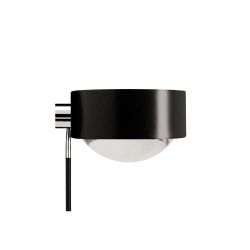 Top Light Puk Ceiling 60 cm Sister Twin Deckenleuchte-Schwarz matt/Chrom-Armlänge 60 cm-Glas matt-Linse klar