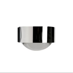 Top Light Puk Flexlight Plug Steckdosenleuchte-Chrom-Armlänge 20 cm-Glas matt-Linse klar