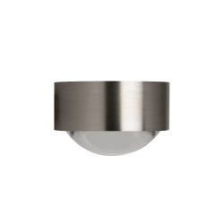 Top Light Puk Flexlight Plug Steckdosenleuchte-Nickel matt-Armlänge 20 cm-Glas matt-Linse klar