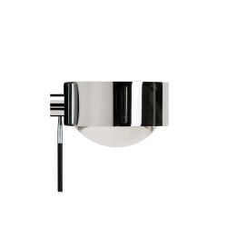 Top Light Puk Hotel LED-Wandleuchte-Chrom-Armlänge 20 cm-Glas matt-Linse klar-mit LED (2700K)