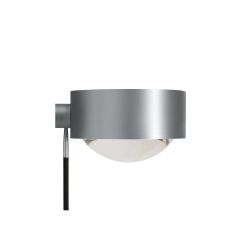 Top Light Puk Hotel LED-Wandleuchte-Chrom matt-Armlänge 20 cm-Glas matt-Linse klar-mit LED (2700K)