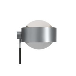 Top Light Puk Hotel LED-Wandleuchte-Chrom matt-Armlänge 20 cm-Linse klar-Linse matt-mit LED (2700K)