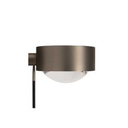 Top Light Puk Hotel LED-Wandleuchte-Nickel matt-Armlänge 20 cm-Glas matt-Linse klar-mit LED (2700K)