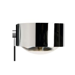 Top Light Puk Maxx Ceiling Sister Single LED-Deckenleuchte-Chrom-Glas matt-Linse klar-Armlänge 100 cm-mit LED (2700K)