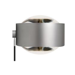 Top Light Puk Maxx Ceiling Sister Single LED-Deckenleuchte-Chrom matt-Linse klar-Linse klar-Armlänge 100 cm-mit LED (2700K)