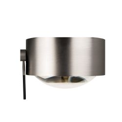 Top Light Puk Maxx Ceiling Sister Single LED-Deckenleuchte-Nickel matt-Glas matt-Linse klar-Armlänge 100 cm-mit LED (2700K)