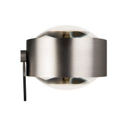 Top Light Puk Maxx Ceiling Sister Single LED-Deckenleuchte-Nickel matt-Linse klar-Linse klar-Armlänge 100 cm-mit LED (2700K)