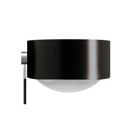 Top Light Puk Maxx Ceiling Sister Single LED-Deckenleuchte-Schwarz matt/Chrom-Glas matt-Linse matt-Armlänge 100 cm-mit LED (2700K)