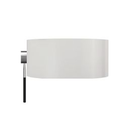 Top Light Puk Maxx Ceiling Sister Single LED-Deckenleuchte-Weiß matt/Chrom-Glas matt-Glas matt-Armlänge 100 cm-mit LED (2700K)