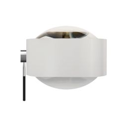 Top Light Puk Maxx Ceiling Sister Single LED-Deckenleuchte-Weiß matt/Chrom-Linse klar-Linse matt-Armlänge 100 cm-mit LED (2700K)