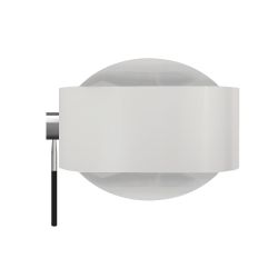 Top Light Puk Maxx Ceiling Sister Single LED-Deckenleuchte-Weiß matt/Chrom-Linse matt-Linse matt-Armlänge 100 cm-mit LED (2700K)