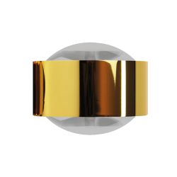 Top Light Puk Maxx Fix LED-Spiegelklemmleuchte-Gold/Chrom-Linse matt-Linse matt-mit LED (2800K)