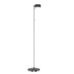 Top Light Puk Maxx Floor Mini LED-Stehleuchte-Anthrazit matt/Chrom-Glas matt-Glas matt-mit LED (2700K)