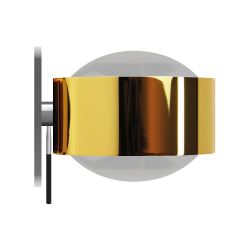 Top Light Puk Maxx Mirror + LED-Spiegeleinbauleuchte-Gold/Chrom-Linse matt-Linse matt-mit LED (2800K)