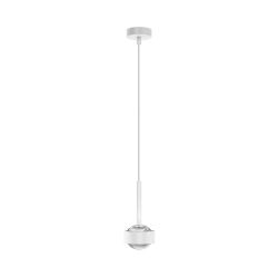 Top Light Puk Mini Drop Black White Edition LED-Pendelleuchte-Weiß matt-Linse klar-mit LED (2800K)