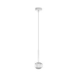 Top Light Puk Mini Drop Black White Edition LED-Pendelleuchte-Weiß matt-Linse matt-mit LED (2800K)