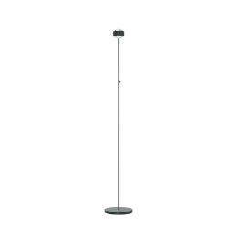 Top Light Puk Mini Eye Floor LED-Stehleuchte-Anthrazit matt/Chrom-Linse klar-mit LED (2700K)