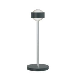 Top Light Puk Mini Eye Table Tischleuchte-Anthrazit matt/Chrom-Linse matt-Höhe 370 mm