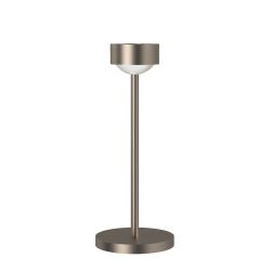 Top Light Puk Mini Eye Table Tischleuchte-Nickel matt-Glas mattiert-Höhe 370 mm