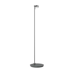 Top Light Puk Mini Floor Mini Single Stehleuchte-Chrom matt-Glas matt-Linse matt-mit Dimmer