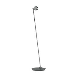 Top Light Puk Mini Floor Mini Single Stehleuchte-Chrom matt-kein Einsatz-kein Einsatz-ohne Dimmer