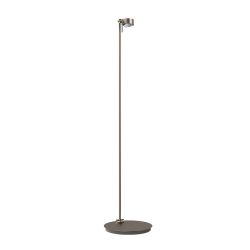 Top Light Puk Mini Floor Mini Single Stehleuchte-Nickel matt-Glas matt-Linse klar-mit Dimmer