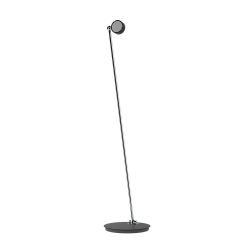 Top Light Puk Mini Floor Mini Single Stehleuchte-Schwarz matt/Chrom-kein Einsatz-kein Einsatz-ohne Dimmer