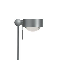 Top Light Puk Mini Table Single LED-Tischleuchte-Chrom matt-Glas matt-Linse klar-Höhe 600 mm-mit LED (2700K)