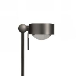 Top Light Puk Mini Table Single LED-Tischleuchte-Nickel matt-Glas matt-Linse klar-Höhe 600 mm-mit LED (2700K)