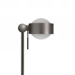 Top Light Puk Mini Table Single LED-Tischleuchte-Nickel matt-Linse matt-Linse matt-Höhe 600 mm-mit LED (2700K)