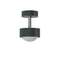 Top Light Puk Mini Turn Deckenstrahler-Anthrazit matt/Chrom-Downlight-Linse matt