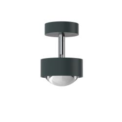 Top Light Puk Mini Turn Deckenstrahler-Anthrazit matt/Chrom-Up- und Downlight-Linse klar