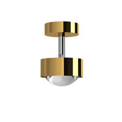 Top Light Puk Mini Turn Deckenstrahler-Gold/Chrom-Up- und Downlight-Linse klar