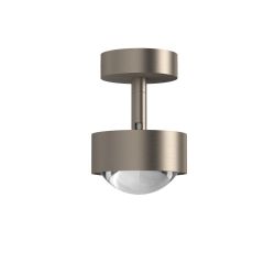 Top Light Puk Mini Turn Deckenstrahler-Nickel matt-Up- und Downlight-Linse klar