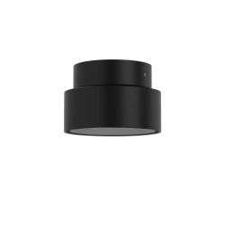 Top Light Puk Move LED-Deckenleuchte-Schwarz matt/Chrom-Glas mattiert-mit LED (2700K)