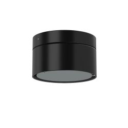 Top Light Puk Plus LED-Deckenleuchte-Schwarz matt-Glas mattiert-mit LED (2700K)