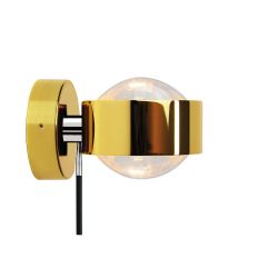 Top Light Puk Wall + LED-Wandleuchte-Gold/Chrom-Linse klar-Linse klar-mit LED (2800K)