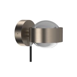 Top Light Puk Wall + LED-Wandleuchte-Nickel matt-Linse klar-Linse matt-mit LED (2800K)