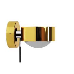 Top Light Puk Wall + Wandleuchte-Gold/Chrom-Glas matt-Linse matt